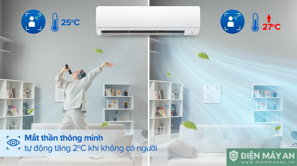 Điều hòa Daikin Inverter 24000BTU 2 chiều FTHF71VAVMV